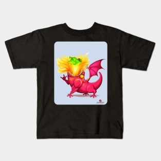 Dragon roasting Kids T-Shirt